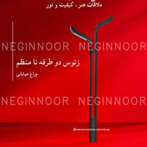 چراغ خیابانی مدل زئوس دو طرفه نا منظم، صنایع روشنایی نگین نور