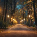 روشنایی در پارک