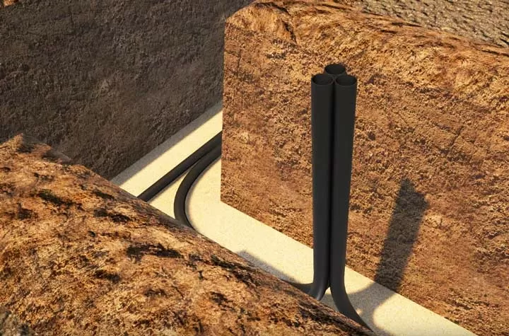 کابل کشی برای روشنایی خیابان